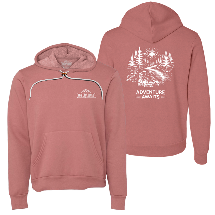 ADVENTURE AWAITS Super Soft Hoodie
