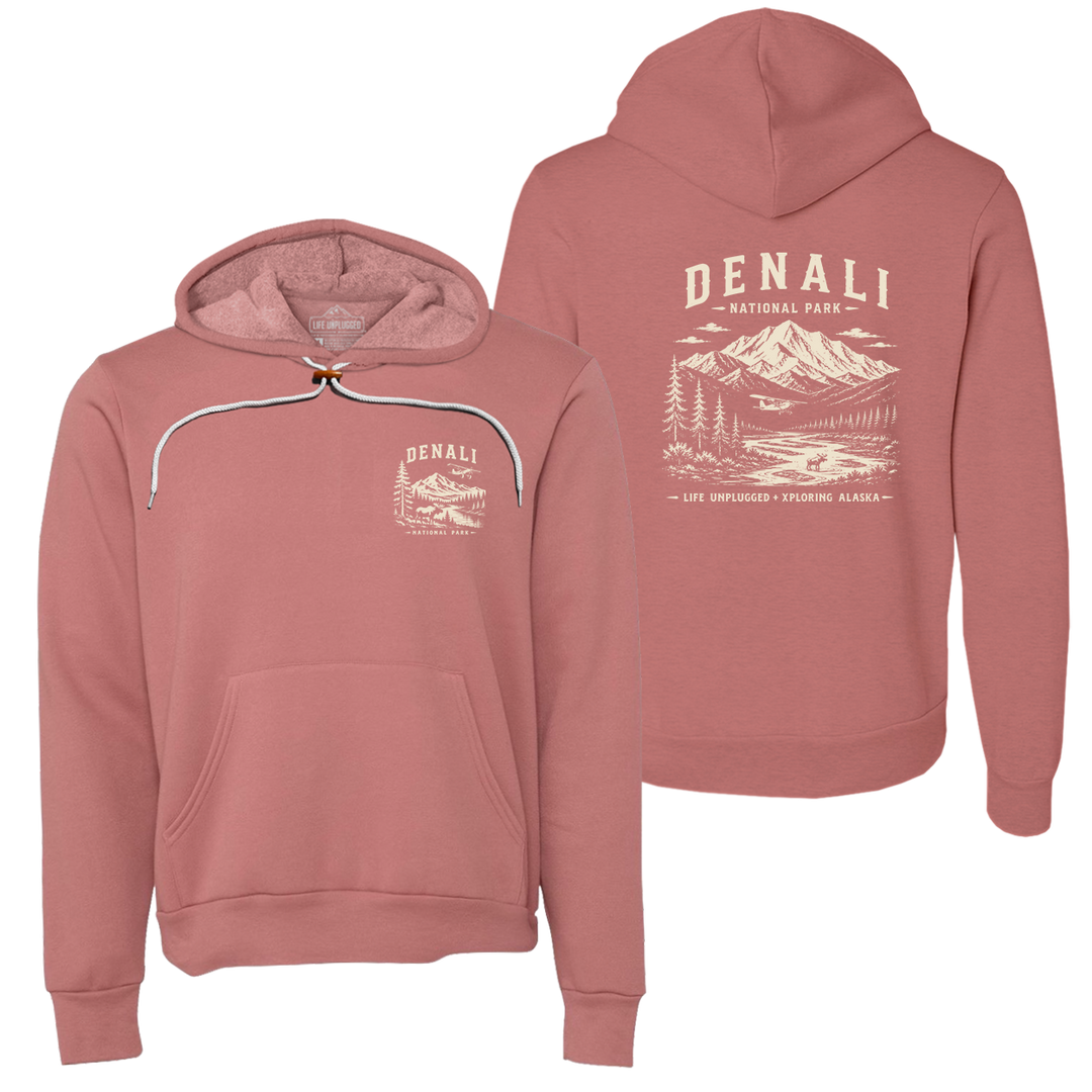 DENALI NATIONAL PARK XPLORING ALASKA Collaboration Super Soft Hoodie
