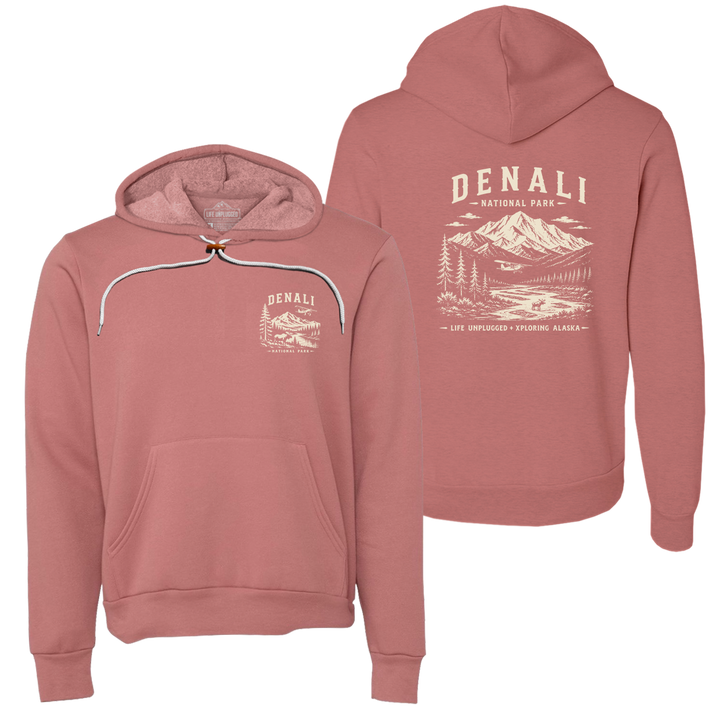 DENALI NATIONAL PARK XPLORING ALASKA Collaboration Super Soft Hoodie