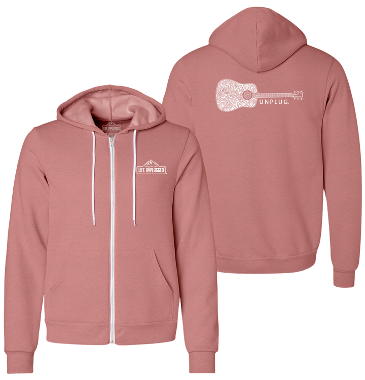 GUITAR Supersoft Midweight Zip Up Hoodie