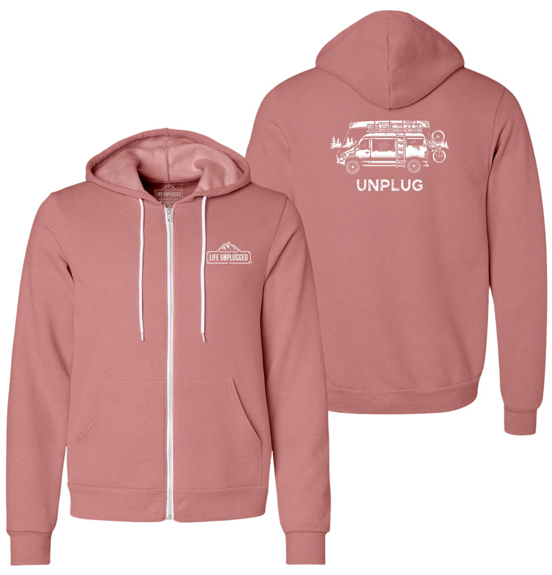 VAN LIFE Supersoft Midweight Zip Up Hoodie