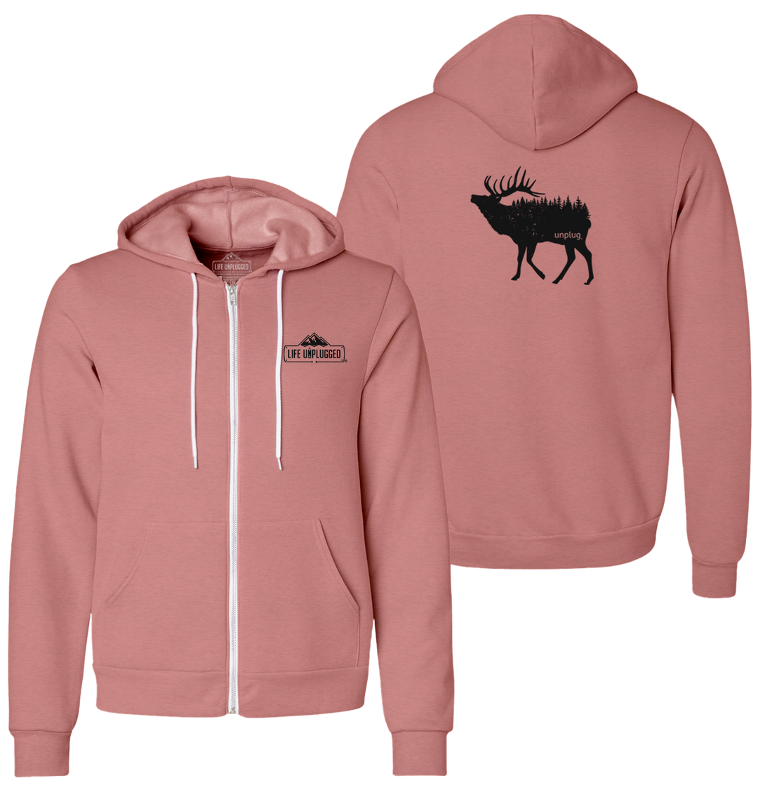 ELK IN THE TREES Supersoft Midweight Zip Up Hoodie