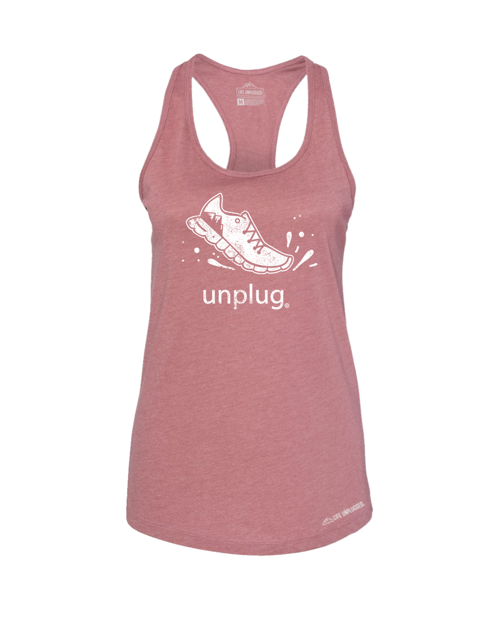 Running Premium Women's Relaxed Fit Racerback Tank Top - Life Unplugged
