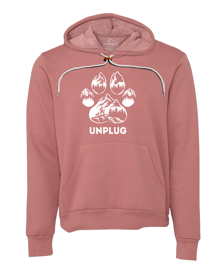 Paw Print Mountain Scene Super Soft Hoodie