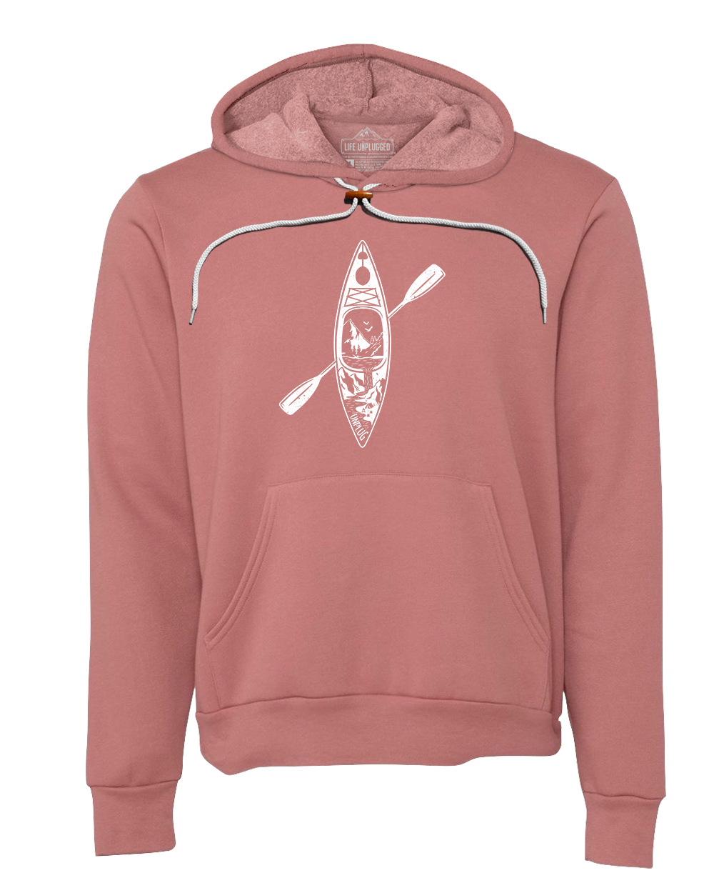 Kayak Mountain Scene Super Soft Hoodie