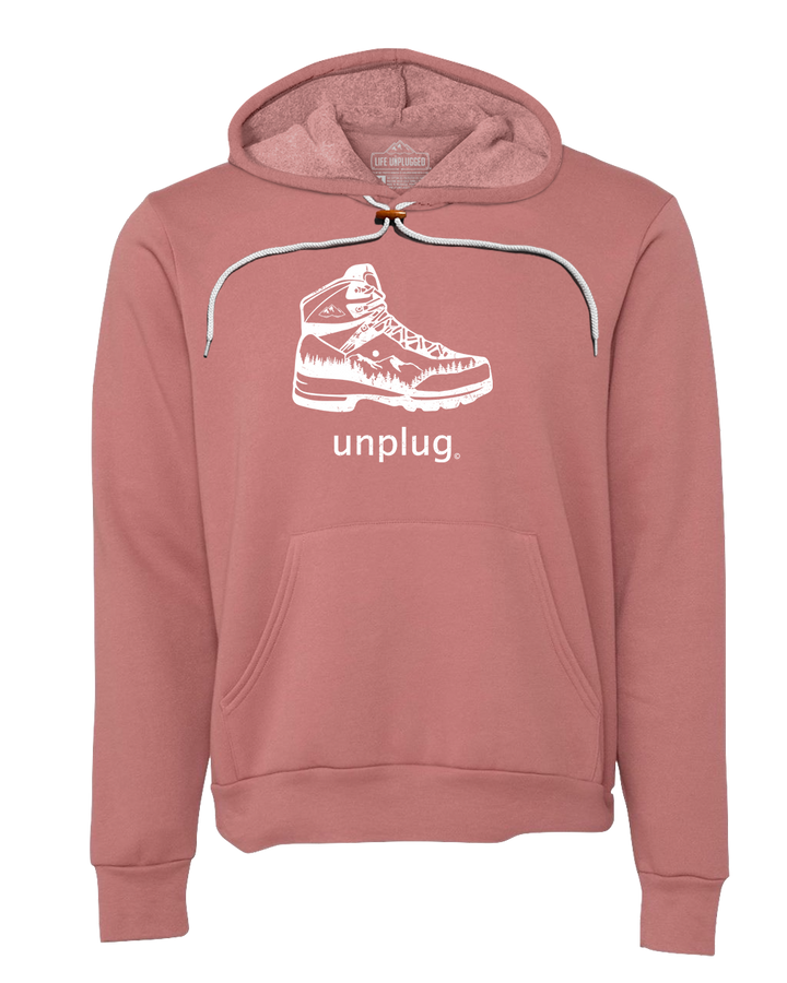 Hiking Boot Mountain Scene Super Soft Hoodie