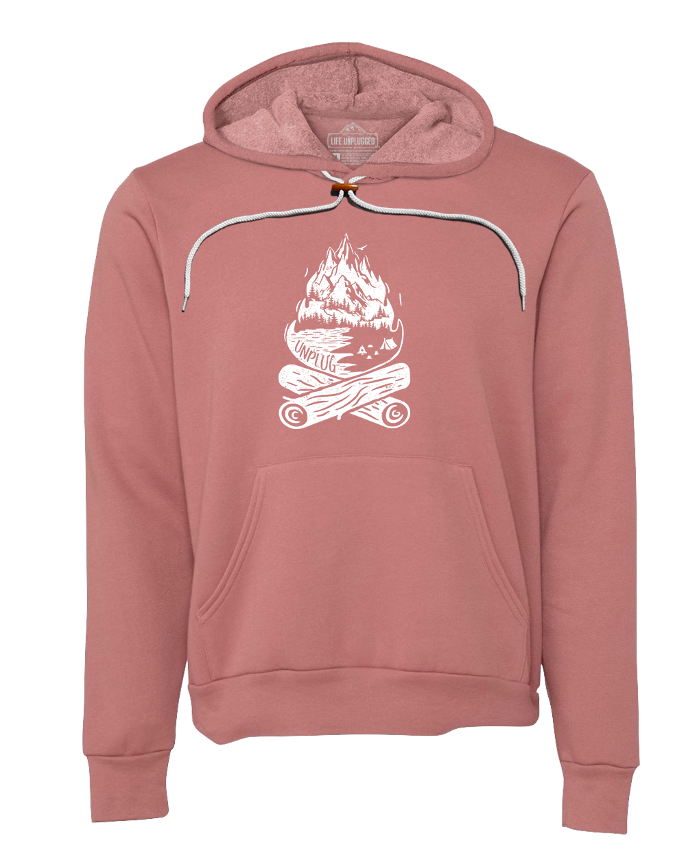Campfire Mountain scene Super Soft Hoodie