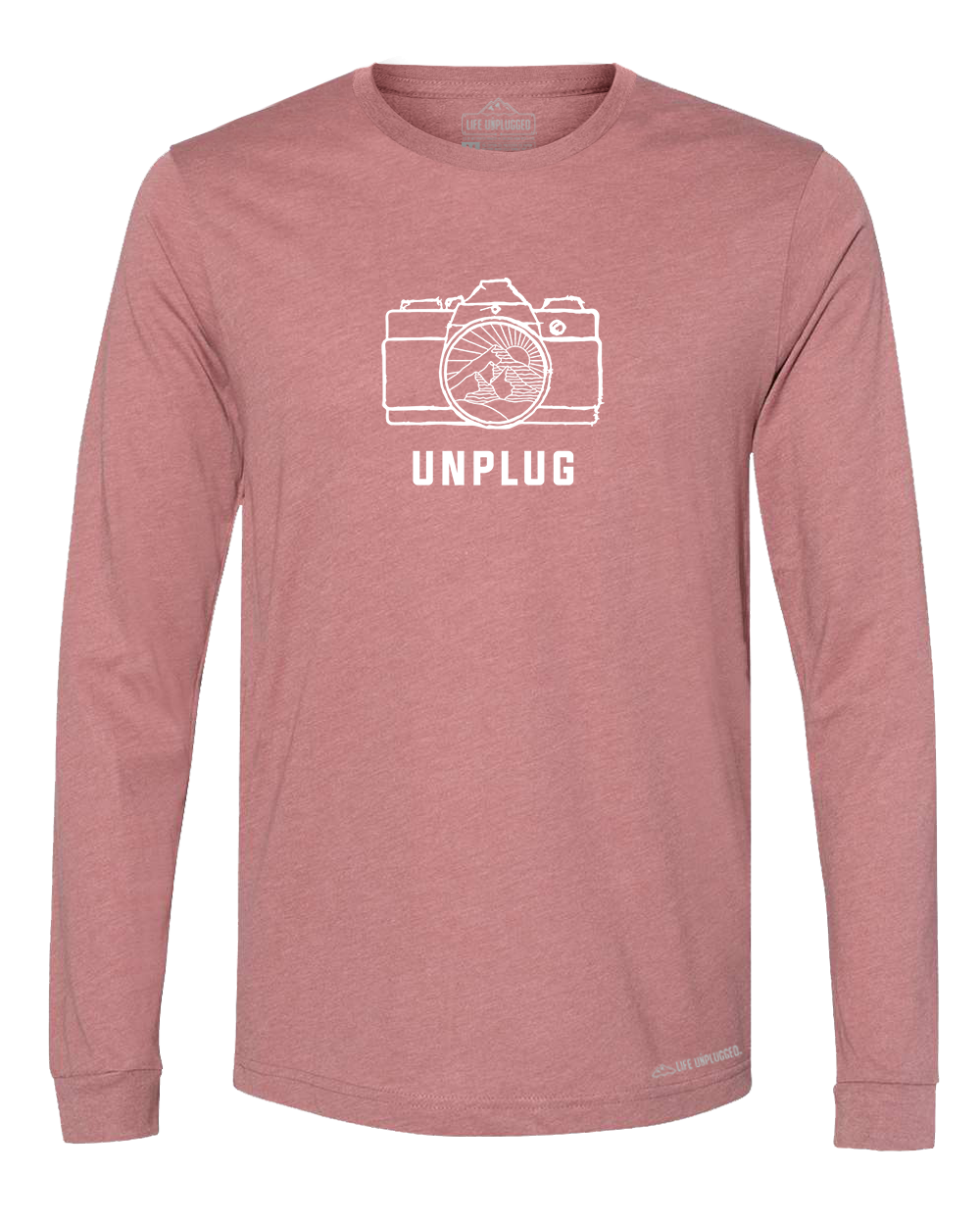 Camera Mountain Lens Premium Polyblend Long Sleeve T-Shirt - Life Unplugged