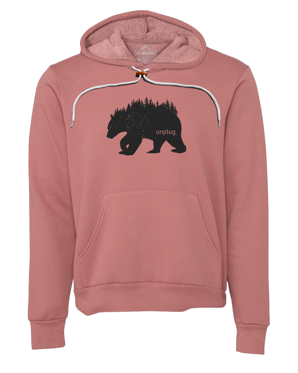 Bear In The Trees Premium Super Soft Hooded Sweatshirt