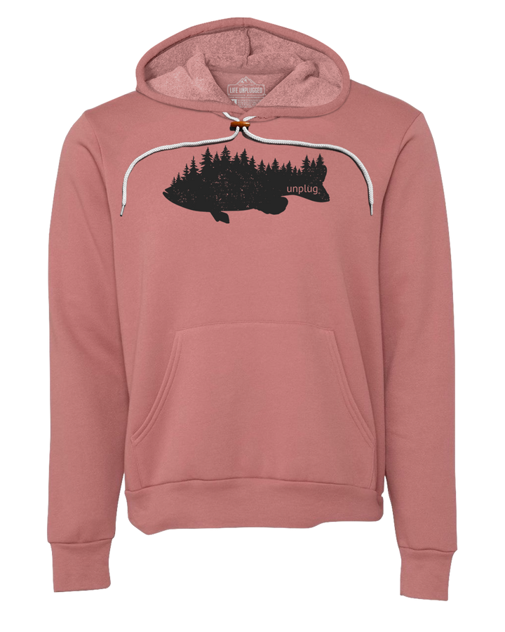 Bass In The Trees Premium Super Soft Hooded Sweatshirt - Life Unplugged