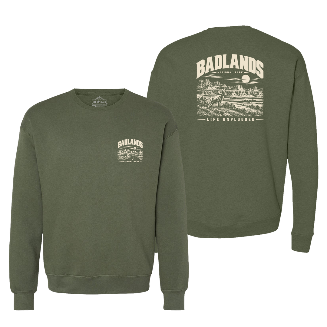 BADLANDS NATIONAL PARK Midweight Super Soft Crewneck