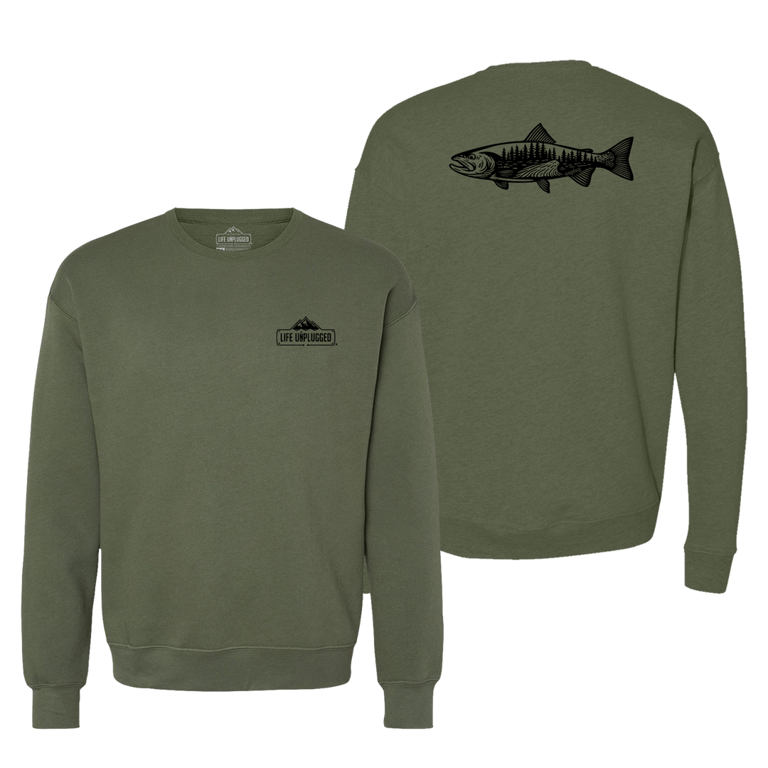 WOODLAND TROUT Midweight Super Soft Crewneck