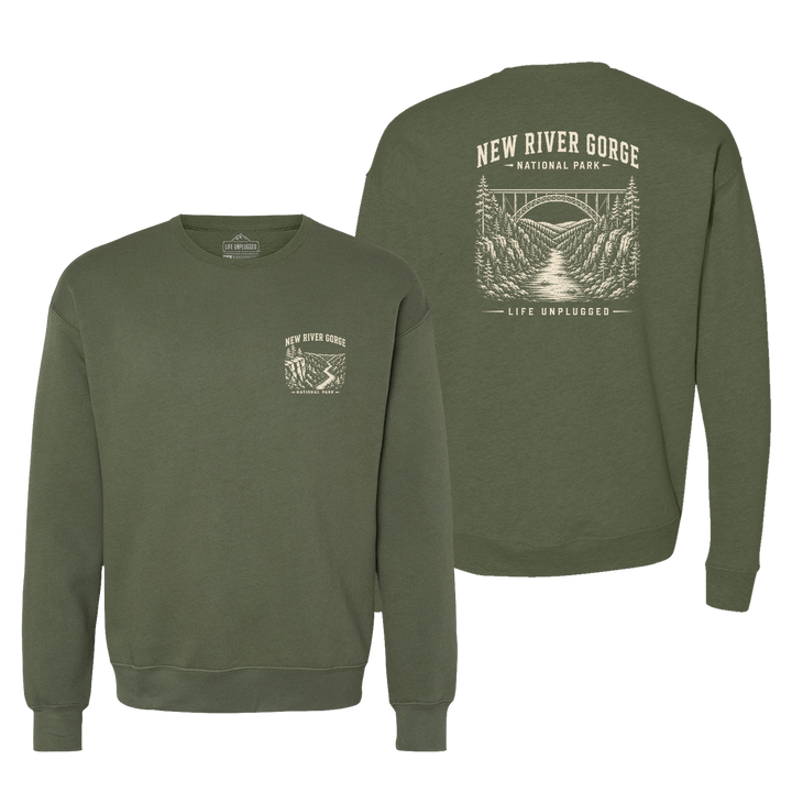 NEW RIVER GORGE NATIONAL PARK Midweight Super Soft Crewneck
