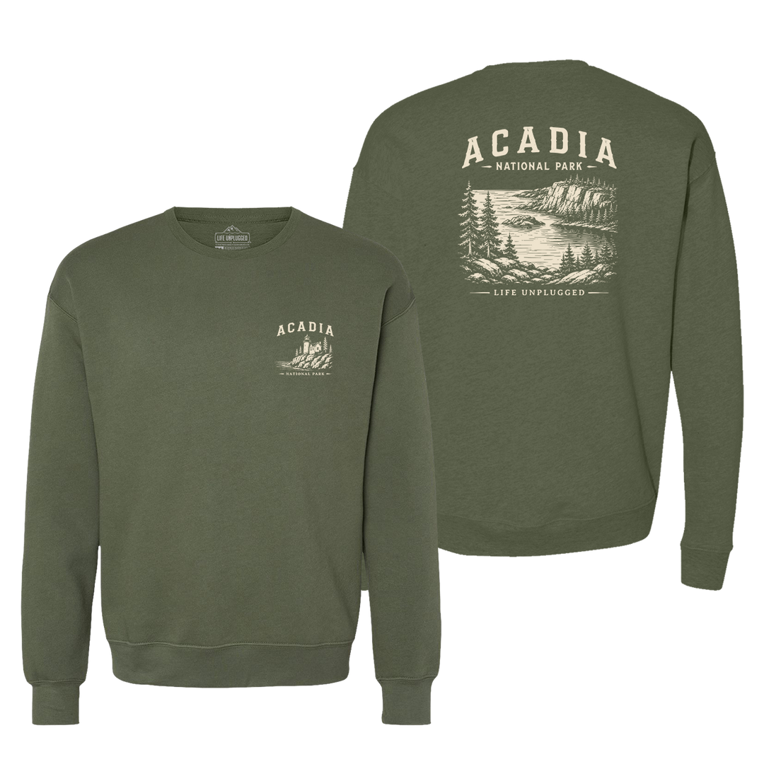 ACADIA NATIONAL PARK Midweight Super Soft Crewneck