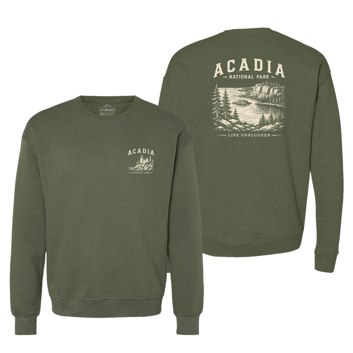 ACADIA NATIONAL PARK Midweight Super Soft Crewneck