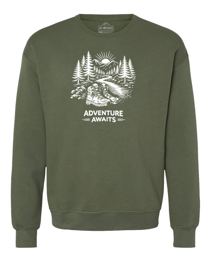 ADVENTURE AWAITS Midweight Super Soft Crewneck