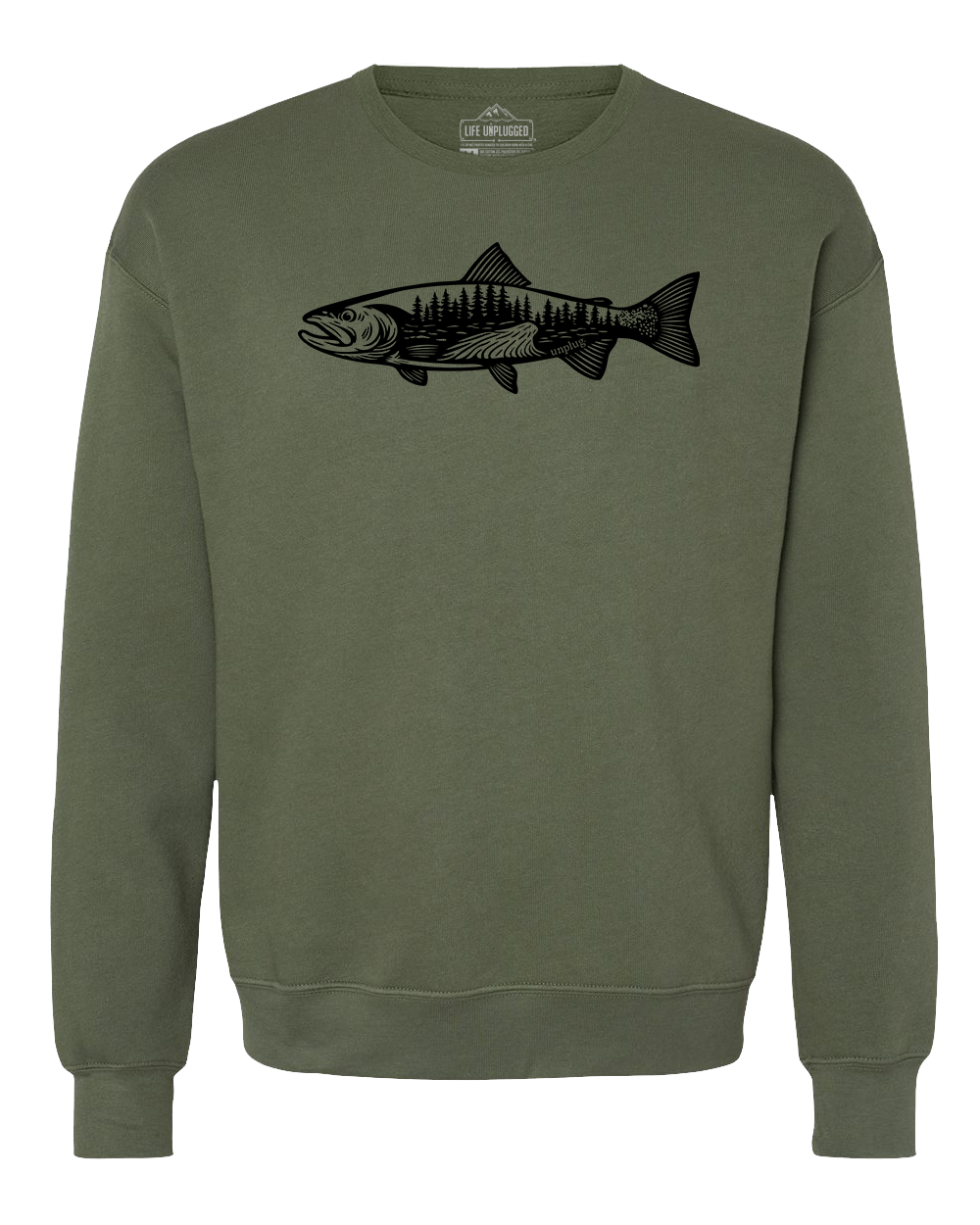 WOODLAND TROUT Midweight Super Soft Crewneck