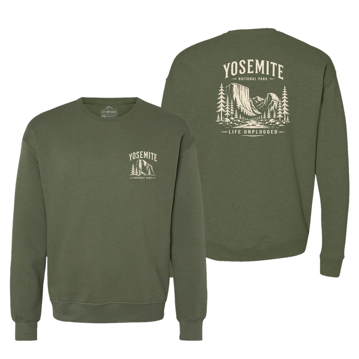 YOSEMITE NATIONAL PARK Midweight Super Soft Crewneck