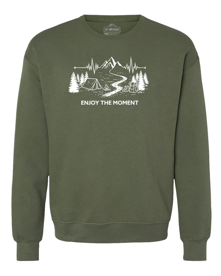 ENJOY THE MOMENT (MOUNTAIN SCENE) Midweight Super Soft Crewneck