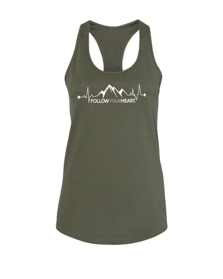 Follow Your Heart Women's Racerback Tank Top