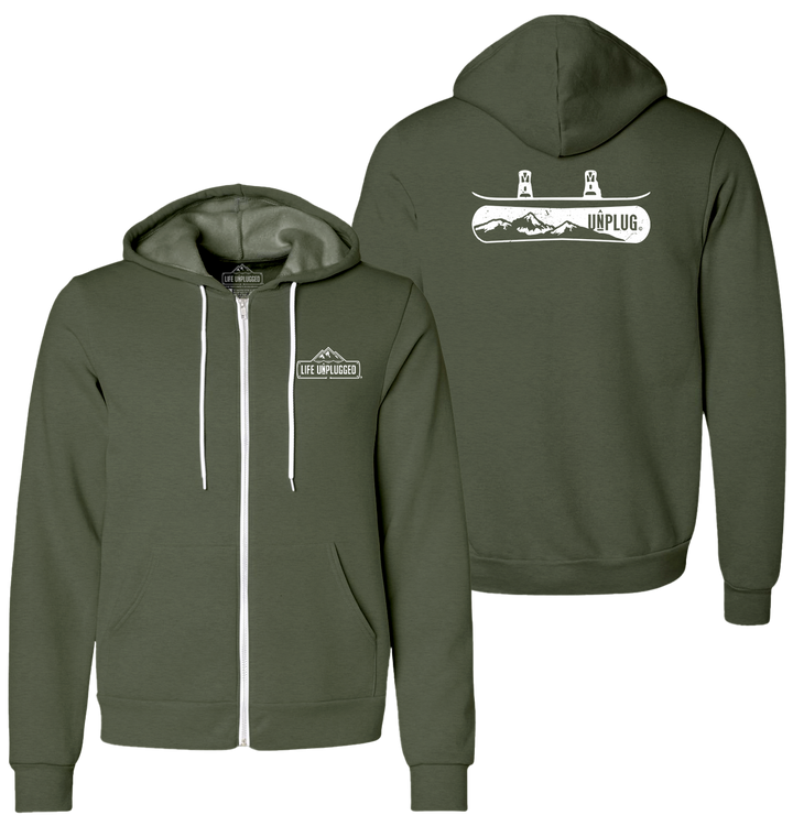 SNOWBOARDING Supersoft Midweight Zip Up Hoodie