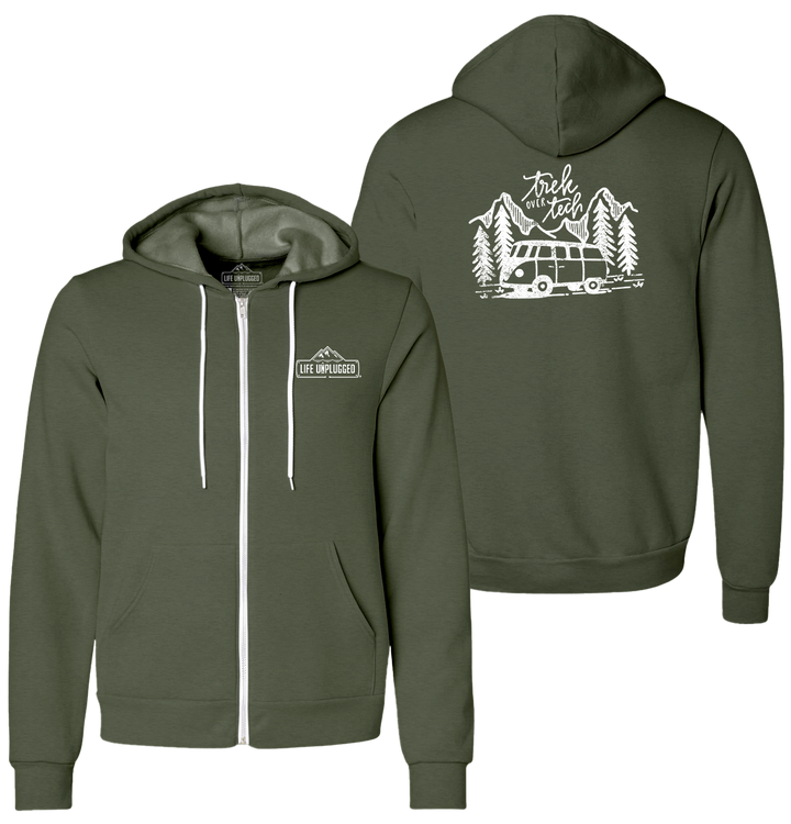 TREK OVER TECH Supersoft Midweight Zip Up Hoodie