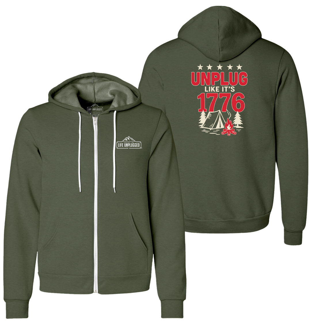 UNPLUG 1776 Supersoft Midweight Zip Up Hoodie