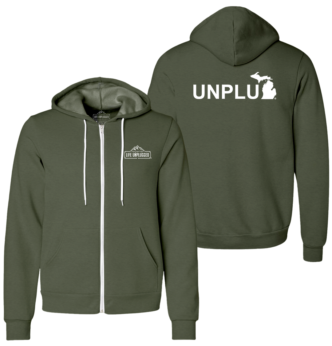 UNPLUG (MI) Supersoft Midweight Zip Up Hoodie