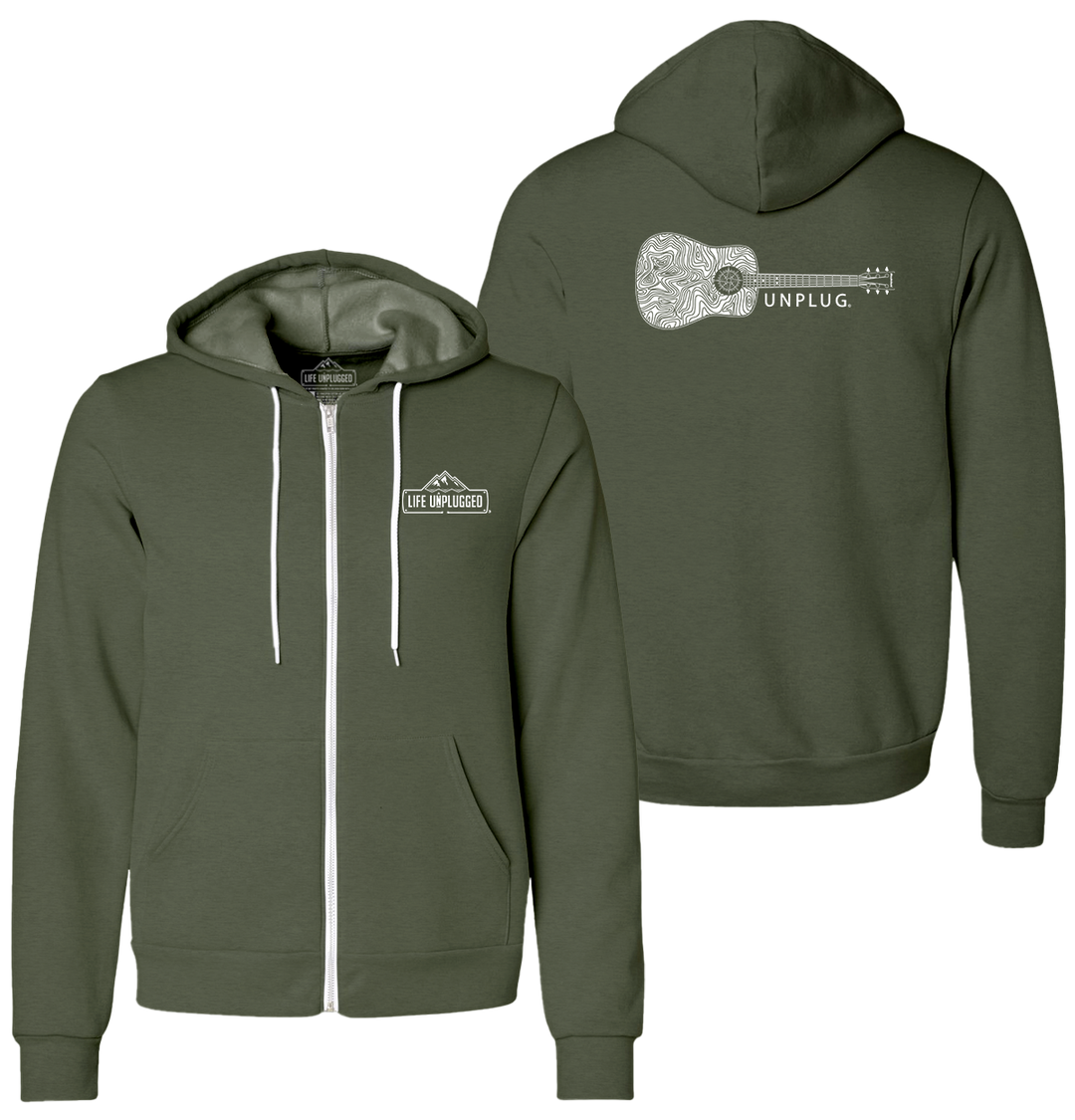 GUITAR Supersoft Midweight Zip Up Hoodie