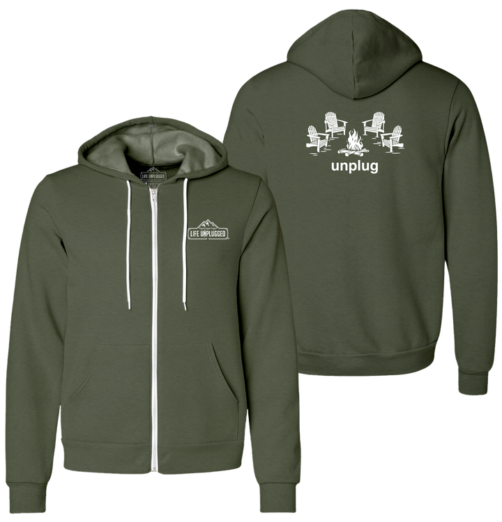 CAMPFIRE CHAIRS Supersoft Midweight Zip Up Hoodie