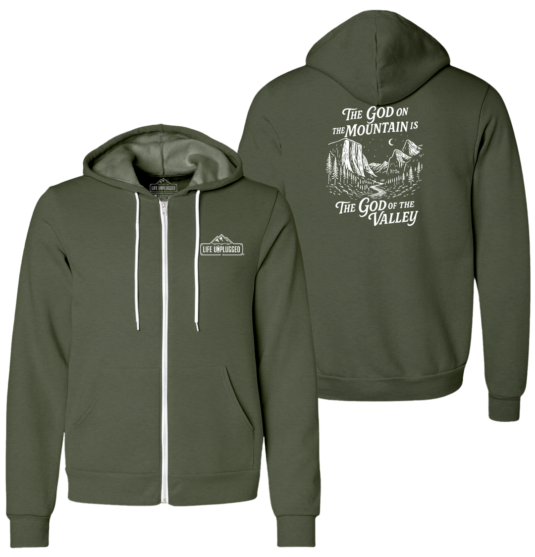 God On The Mountain Supersoft Midweight Zip Up Hoodie