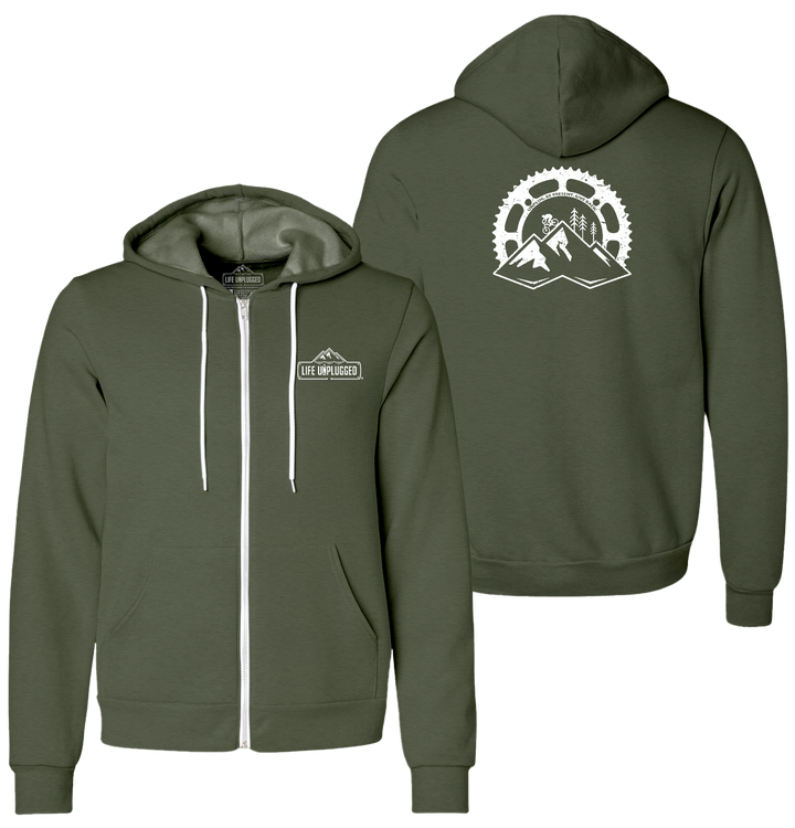RIDING INTO THE SUNSET Supersoft Midweight Zip Up Hoodie