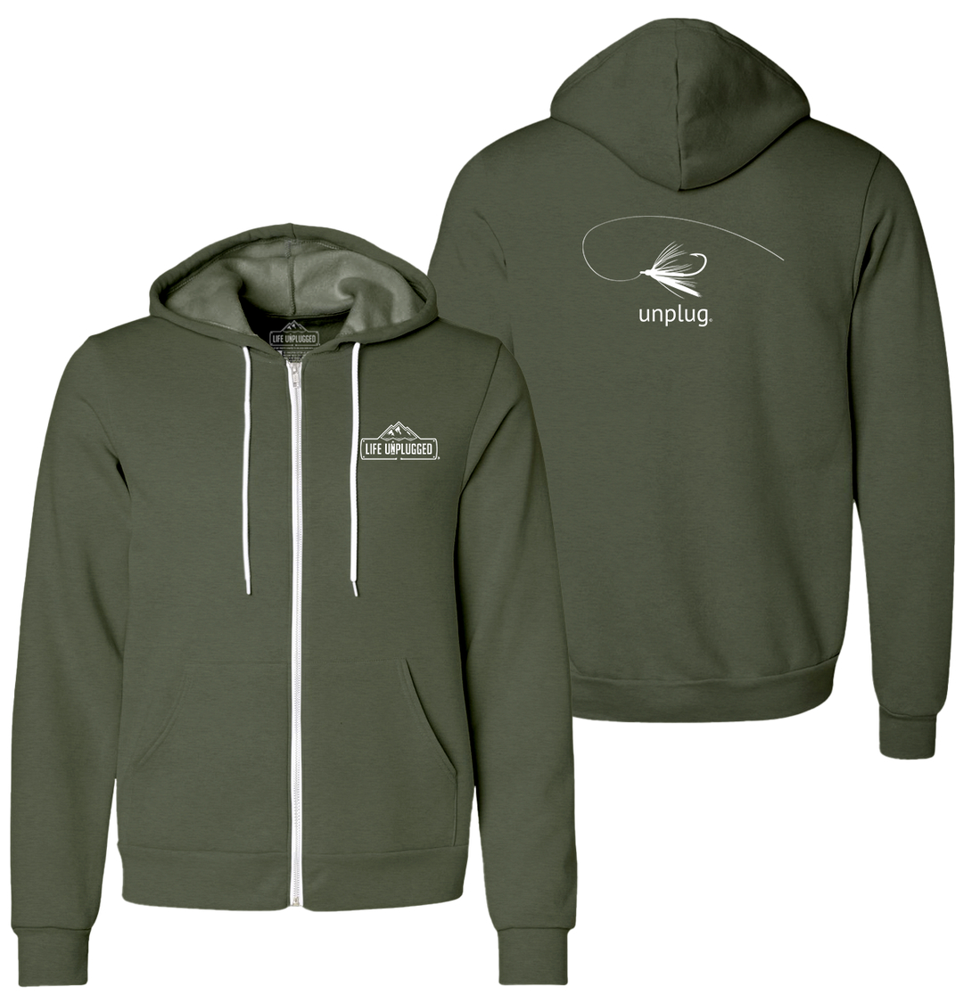 FLY FISHING Supersoft Midweight Zip Up Hoodie