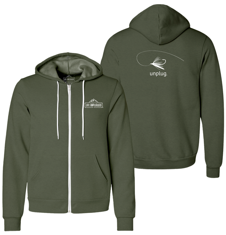 FLY FISHING Supersoft Midweight Zip Up Hoodie