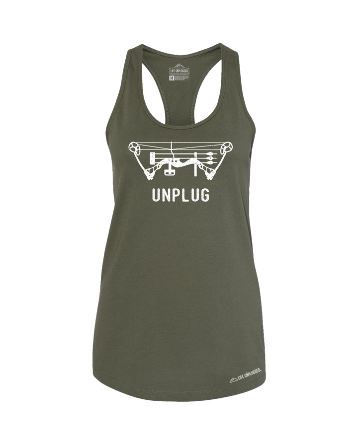 Bow Hunting Premium Women's Relaxed Fit Racerback Tank Top - Life Unplugged