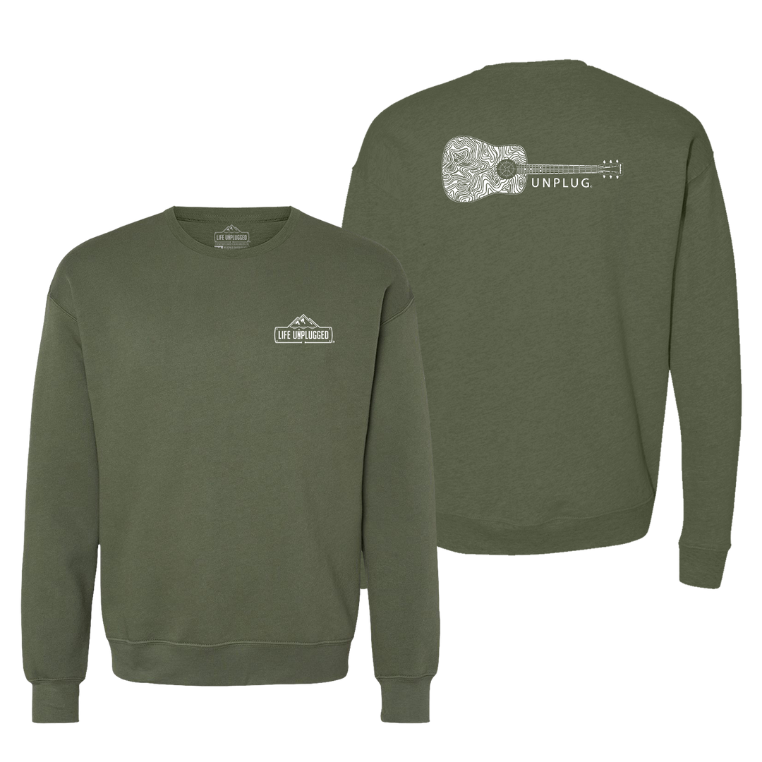 Guitar Midweight Super Soft Crewneck Sweatshirt