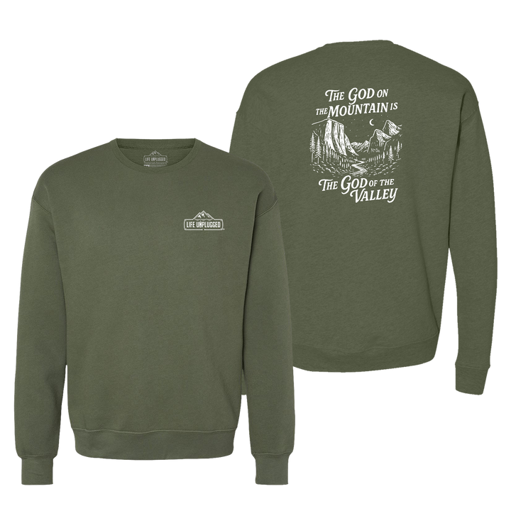 God On The Mountain Midweight Super Soft Crewneck