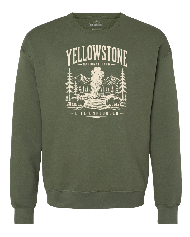 YELLOWSTONE NATIONAL PARK Midweight Super Soft Crewneck