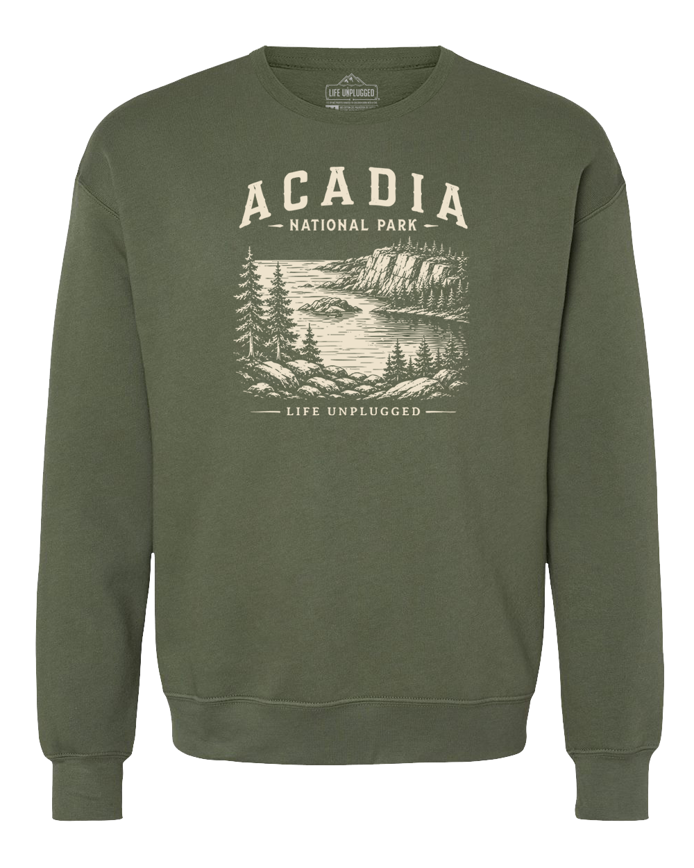 ACADIA NATIONAL PARK Midweight Super Soft Crewneck