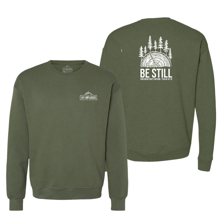 BE STILL IN THE WOODS Midweight Super Soft Crewneck