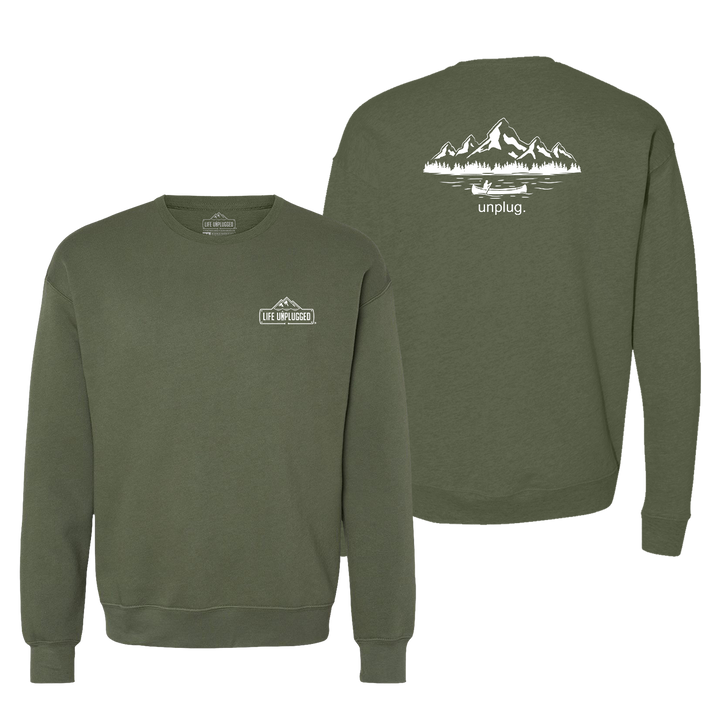 Canoeing In The Mountains Midweight Super Soft Crewneck Sweatshirt