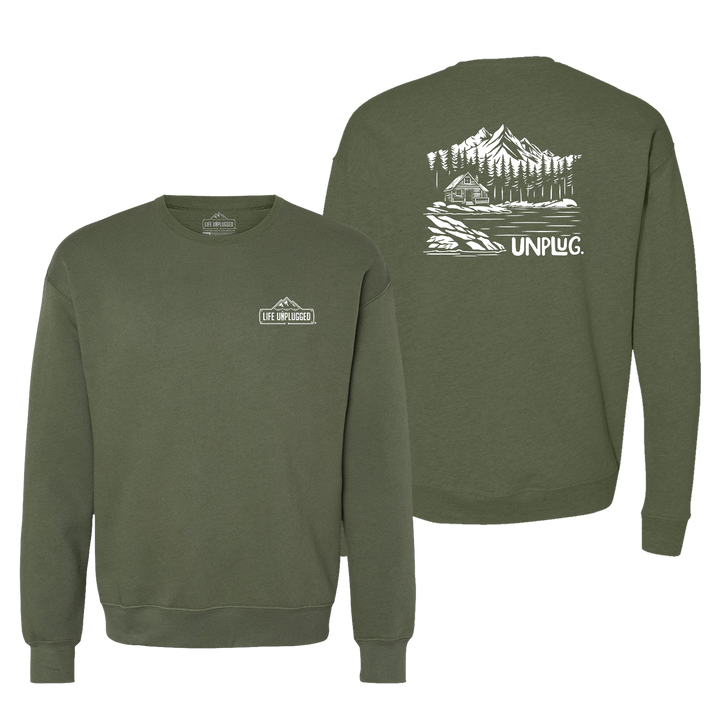Cabin In The Woods Midweight Super Soft Crewneck Sweatshirt