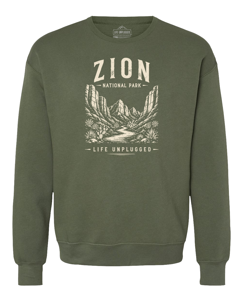 ZION NATIONAL PARK Midweight Super Soft Crewneck