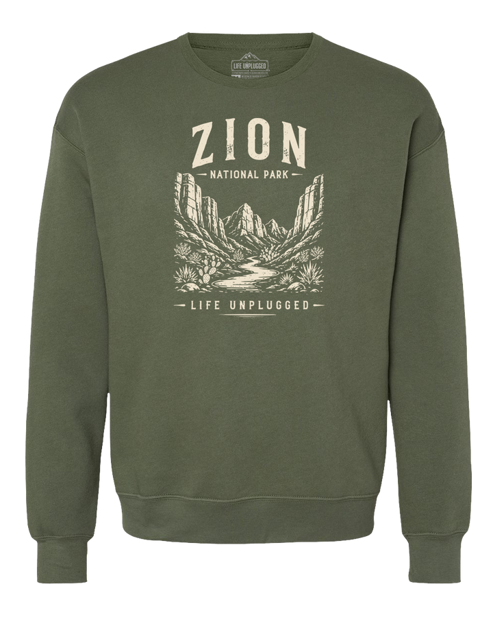 ZION NATIONAL PARK Midweight Super Soft Crewneck