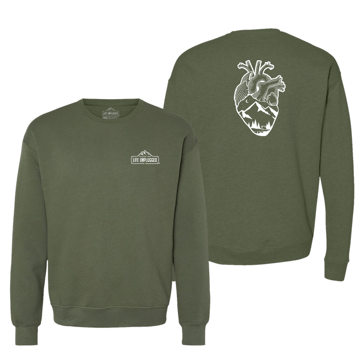 Anatomical Heart (Full Chest) Midweight Super Soft Crewneck Sweatshirt