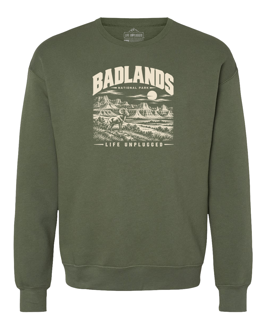 BADLANDS NATIONAL PARK Midweight Super Soft Crewneck