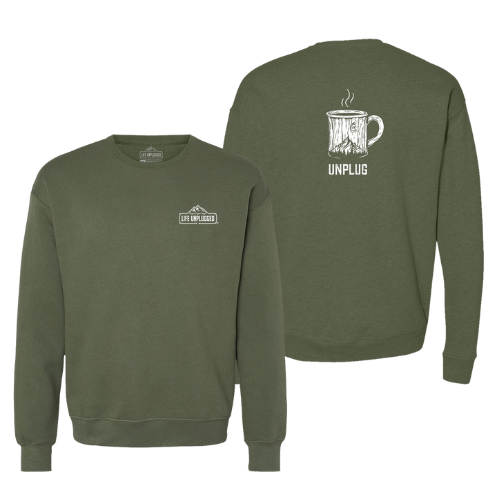 WOODEN COFFEE MUG Midweight Super Soft Crewneck Sweatshirt
