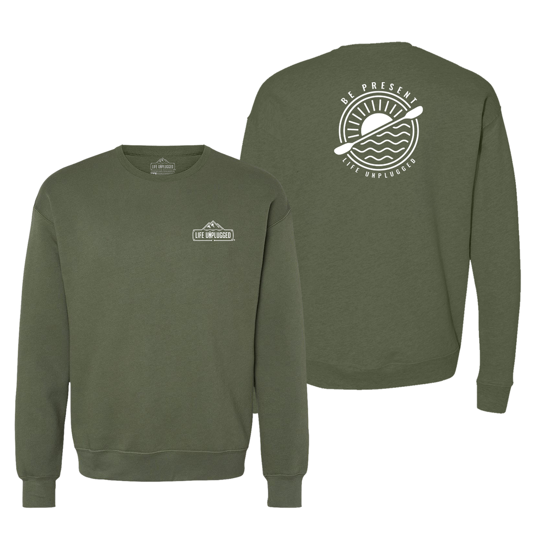 Be Present Paddle Midweight Super Soft Crewneck Sweatshirt