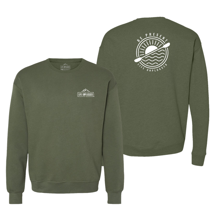 Be Present Paddle Midweight Super Soft Crewneck Sweatshirt