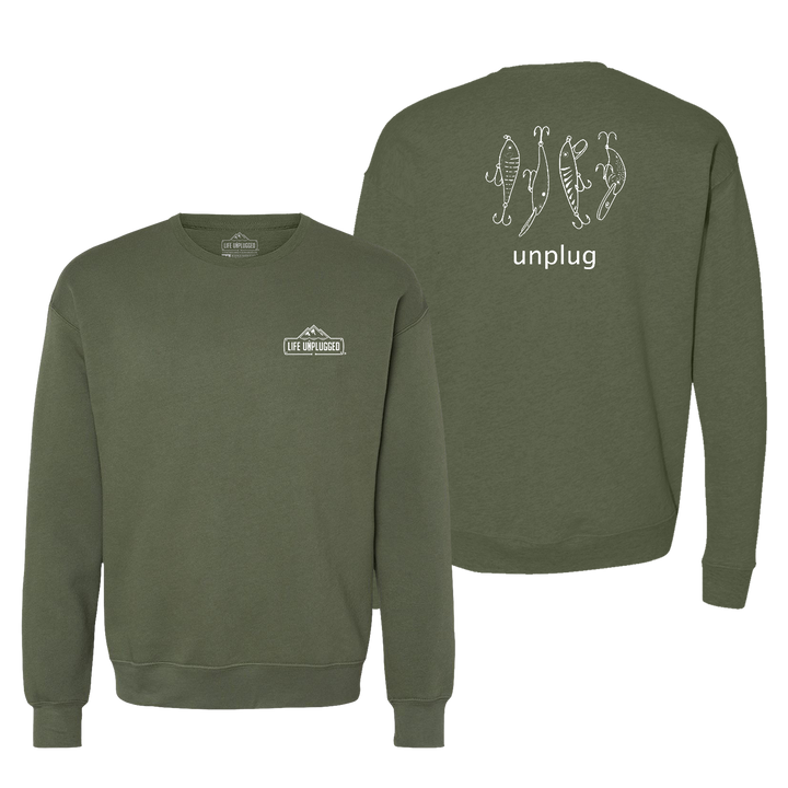 Fishing Lures Midweight Super Soft Crewneck Sweatshirt